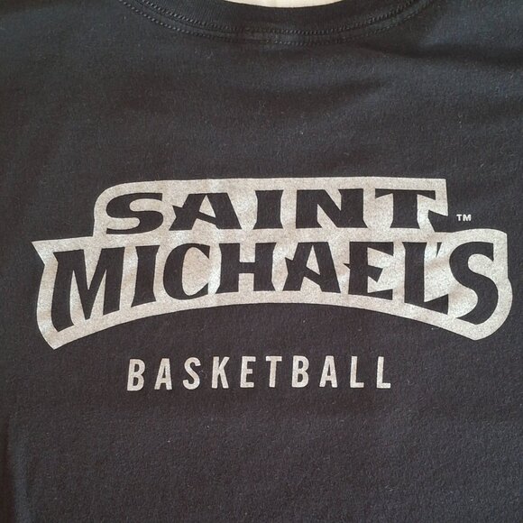 T Shirt Saint Michaels College VT Basketball Adult Size L - XL Large/ExtraLarge - Picture 3 of 7